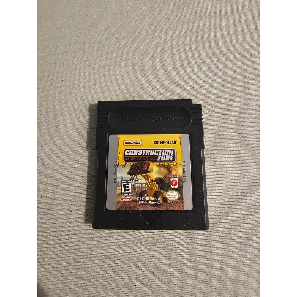 Nintendo Game Boy Matchbox Caterpillar Construction Zone Vintage Game